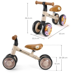 KINDERKRAFT BICIKL GURALICA CUTIE FLASH BEIGE - Img 6