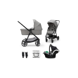 KINDERKRAFT KOLICA ZA BEBE NEWLY SET 3U1 MOONLIGHT GREY - Img 5