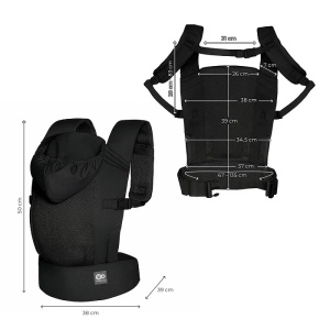 KINDERKRAFT NOSILJKA ZA BEBU CARRYBEE BLACK - Img 6