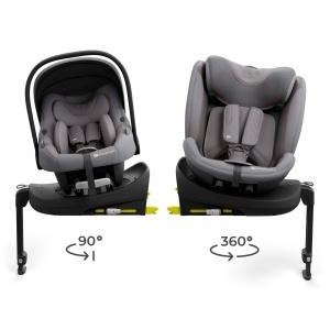 KINDERKRAFT SET AUTO SEDIŠTA I-LITE I-FIX ENDURA SAFE SA ISOFIX BAZOM GREY - Img 2