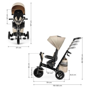 KINDERKRAFT TRICIKL EASY TWIST 2U1 BEIGE - Img 6