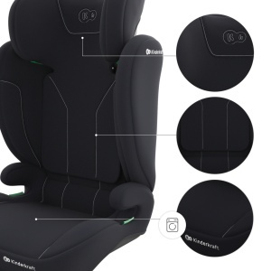 KINDERKRAFT AUTOSEDISTE I-SPARK 2 PLUS I SIZE BLACK - Img 6