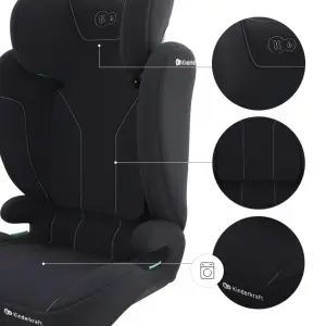 KINDERKRAFT AUTOSEDISTE I-SPARK 2 PLUS I SIZE BLACK - Img 6