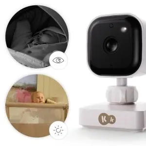 KINDERKRAFT BABY KAMERA NIGHTEYE TRAVEL WHITE - Img 5