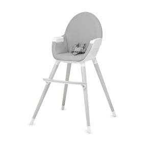 KINDERKRAFT HIGH STOLICA ZA HRANJENJE 2U1 FINI FULL GREY - Img 3