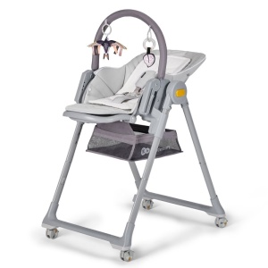 KINDERKRAFT STOLICA ZA HRANJENJE LASTREE GREY - Img 2