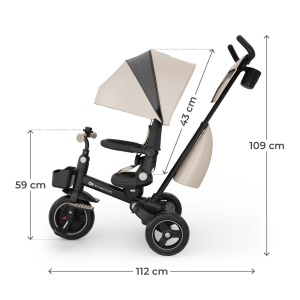 KINDERKRAFT TRICIKL SPINSTEP 2 PLUS BEIGE - Img 6