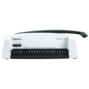 Aparat de indosariat manual, inele plastic, max. 120 coli, FELLOWES STARLET 2+ - Img 2