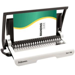 Aparat de indosariat manual, inele plastic, max. 150 coli, FELLOWES Star+ 150 - Img 1