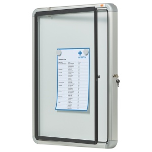Avizier magnetic pentru exterior, 4 x A4, carcasa metalica, NOBO - Img 3