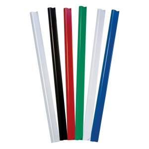 Bagheta din plastic pentru legat documente, 15 mm, 50 buc/set, albastru - Img 2