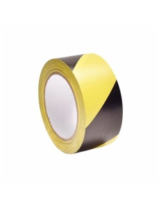 Banda de marcare pentru pardoseli, 50mm x 33m, galben/negru, BEDAX