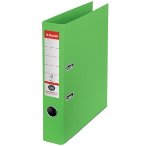 Biblioraft A4 carton reciclat, 5 cm, verde, ESSELTE NO. 1 Power