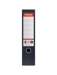 Biblioraft A4 carton reciclat, 7.5 cm, negru, ESSELTE NO. 1 Power - Img 3