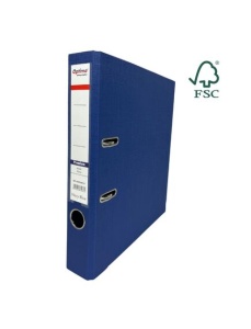 Biblioraft A4 plastifiat interior-exterior, 5 cm, bleumarin, OPTIMA