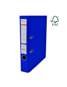 Biblioraft A4 plastifiat interior-exterior, 7.5 cm, albastru, OPTIMA