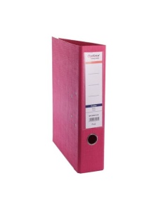 Biblioraft A4 plastifiat PP, 7.5 cm, roz, OPTIMA Classic