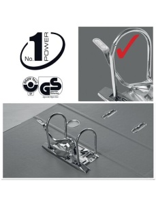 Biblioraft A4 plastifiat PP/PP, 5 cm, visiniu, ESSELTE NO. 1 Power - Img 2