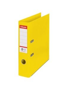 Biblioraft A4 plastifiat PP/PP, 7.5 cm, galben vivida, ESSELTE NO. 1 Power