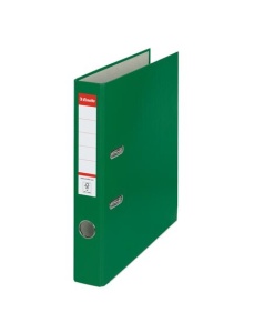 Biblioraft plastifiat, A4, 5 cm, verde, ESSELTE Economy