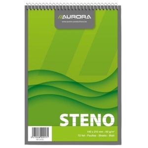 Blocnotes cu spirala A5, 72 file, dictando, AURORA Office