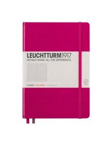 Caiet cu elastic A5, 125 file, matematica LEUCHTTURM1917 - Magenta