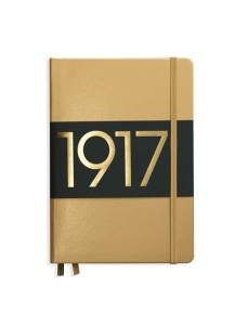 Caiet cu elastic A5, dictando, 125 file, LEUCHTTURM1917 Metallic - Auriu