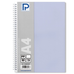 Caiet cu spirala A4, 80 file, coperta plastic, matematica, PAPERLAND - Img 7