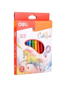 Carioci 12 culori/set ColoRun DELI - Img 3