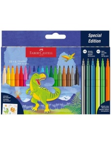 Carioci 18+6 culori/set Dino FABER-CASTELL