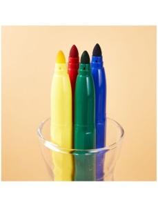 Carioci jumbo 12 culori/set Washable DELI - Img 2