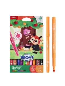 Carioci parfumate 10 culori/set Washable DELI