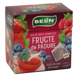 Ceai fructe de padure BELIN, 20 piramide/cutie