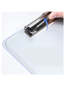 Clipboard A4, simplu, metal, cu rigla, DELI - Img 2
