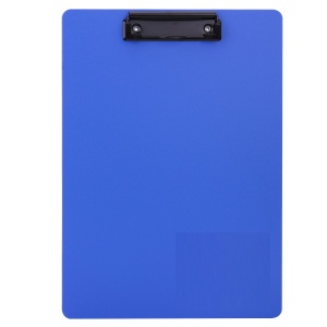 Clipboard simplu plastic, A4, albastru, DELI Foam