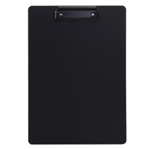 Clipboard simplu plastic, A4, negru, DELI Foam
