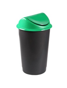 Cos pentru colectare selectiva Flip Flap, 60 l, verde, DELTA