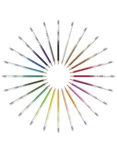 Creioane colorate cu radiera, 12 culori/set, Evolutions Illusion BIC - Img 4