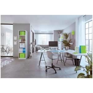 Cutie depozitare medie, 260x240x260 mm, albastru, LEITZ WOW Click&Store - Img 3
