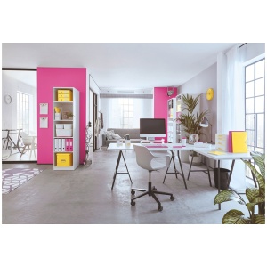 Cutie depozitare medie, 260x240x260 mm, roz, LEITZ WOW Click&Store - Img 3