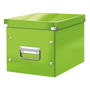 Cutie depozitare medie, 260x240x260 mm, verde, LEITZ WOW Click&Store