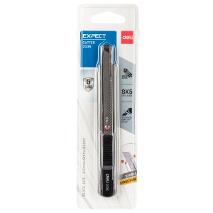 Cutter mic 9 mm, sina metalica, DELI 2036 - Img 2