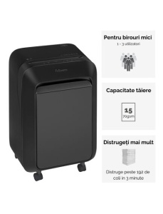Distrugator documente FELLOWES LX211, 15 coli, micro cross-cut - Img 5