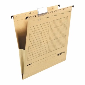 Dosar suspendabil cu burduf, A4, kraft, 25 buc/set, FALKEN