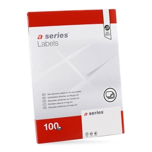 Etichete autocolante albe, 33/A4, 70 x 25.4mm, 100 coli/top, A-SERIES