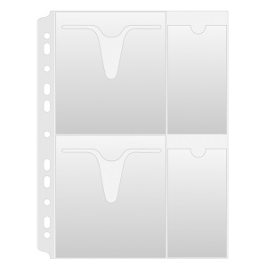 File protectie pentru 4 CD-uri, A4, 160 microni, 25 buc/set, DONAU