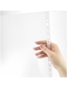 File protectie transparente, 50 microni, 100 buc/set, D.RECT - Img 2