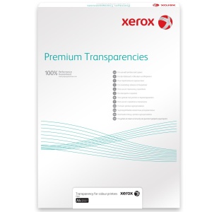 Folie laser transparenta, A4, cu hartie suport, 100 buc/top, XEROX