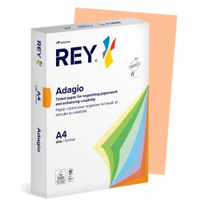 Hartie colorata A4, 80 g/mp, 500 coli/top, salmon pastel, REY Adagio