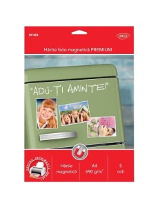 Hartie foto magnetica, inkjet lucioasa DACO HF469, A4, 690 g/mp, 5 coli/top